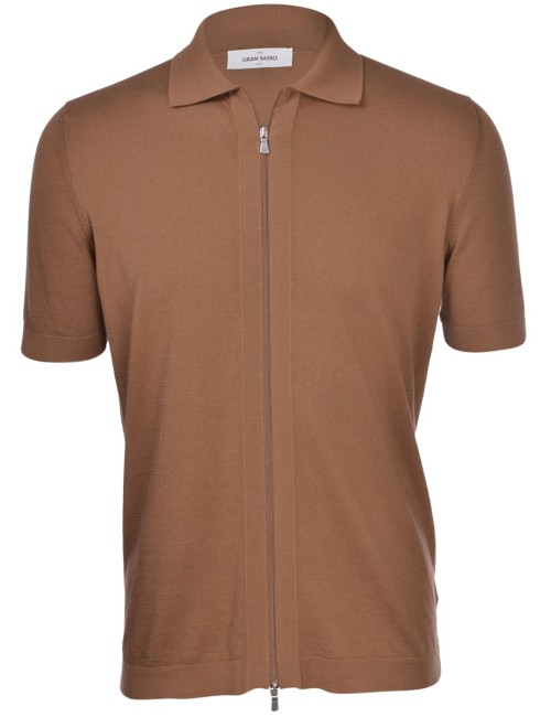 GRAN SASSO Polo Con Zip