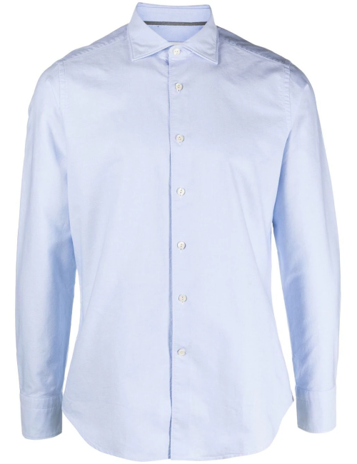 TINTORIA MATTEI Camicia Azzurra Colletto Mezzo Francese