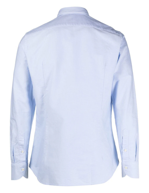 TINTORIA MATTEI Camicia Azzurra Colletto Mezzo Francese