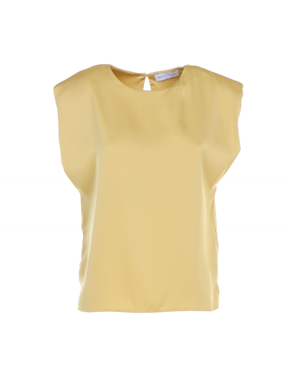 WEILI ZHENG Top Smanicato Con Scollatura Frontale