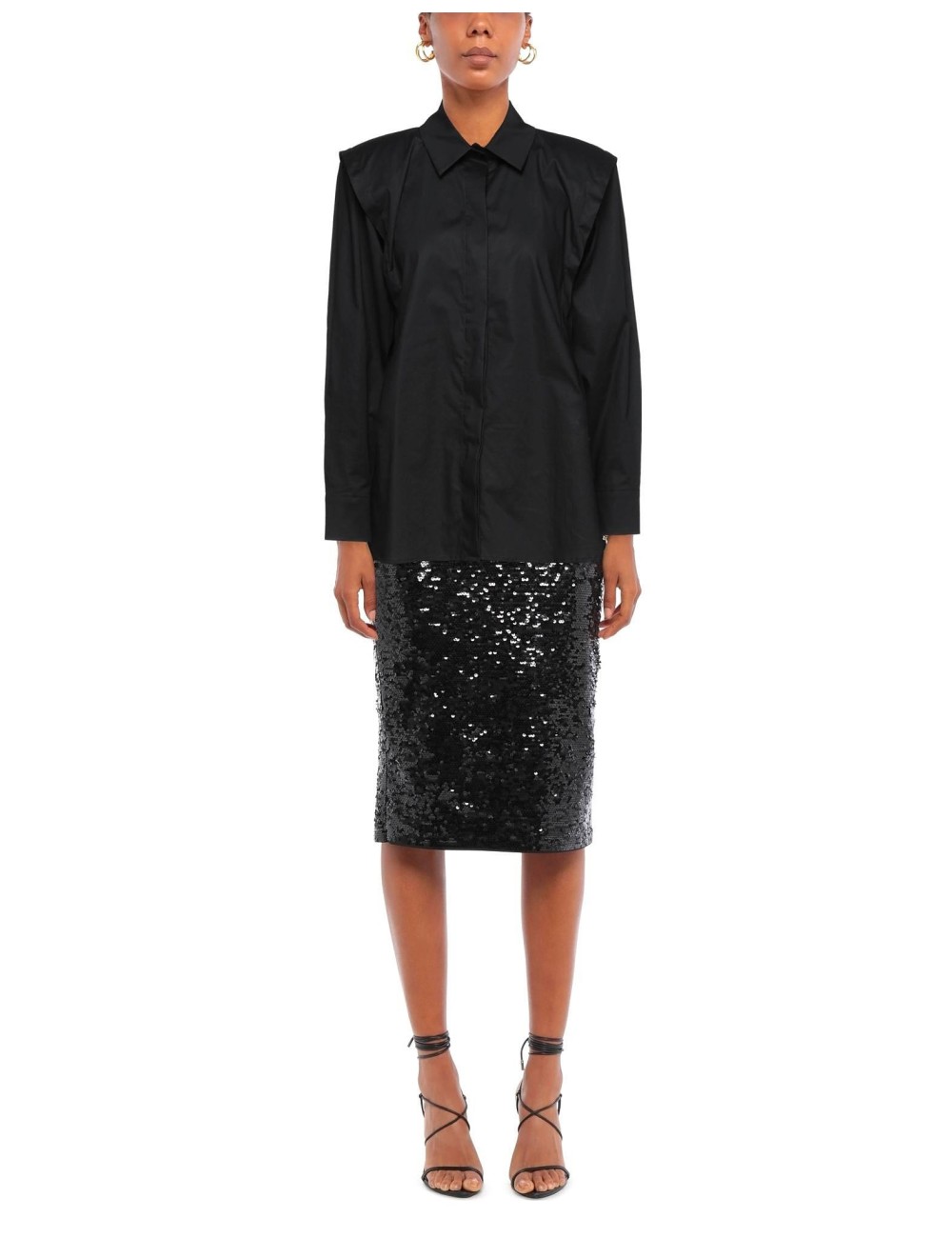 ACTUALEE Camicia total black