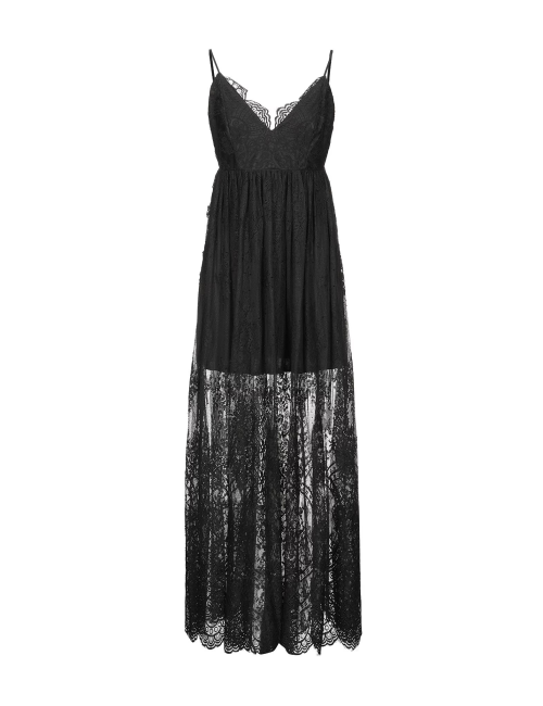 ANIYE BY Abito nero in pizzo