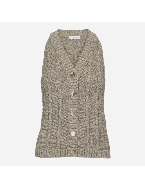 GRAN SASSO Gilet Color Fango