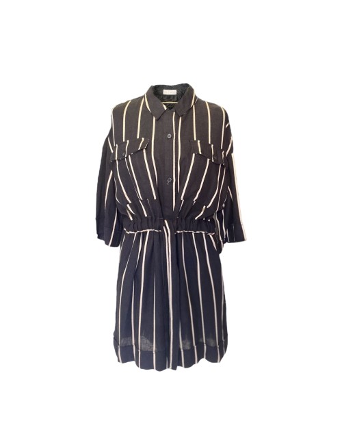 WEILI ZHENG Tuta corta rigata