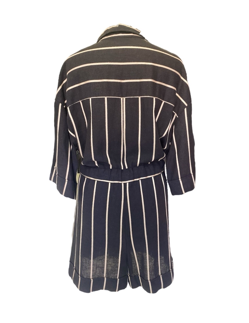 WEILI ZHENG Tuta corta rigata