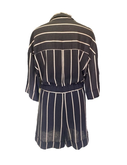 WEILI ZHENG Tuta corta rigata