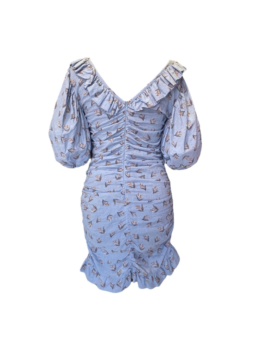 WEILI ZHENG Abito corto con maniche a sbuffo