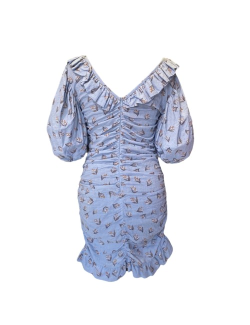 WEILI ZHENG Abito corto con maniche a sbuffo