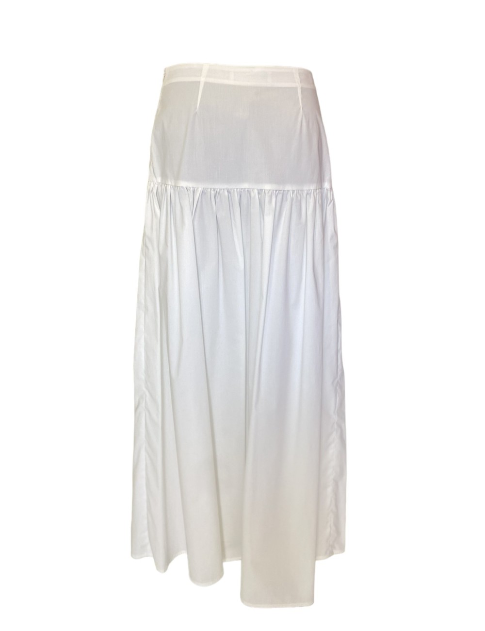 DOUDOU Gonna bianca vita maxi