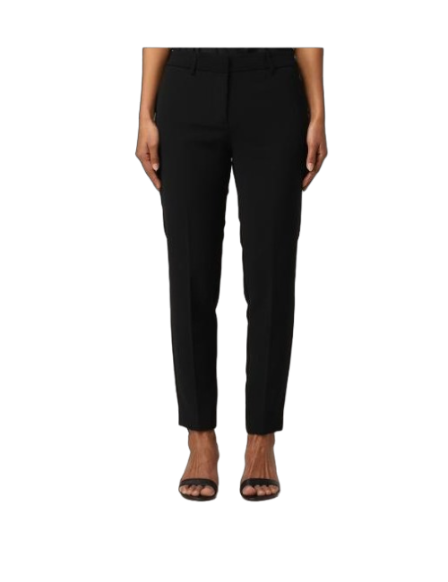 SIMONA CORSELLINI Pantalone Nero Croppato