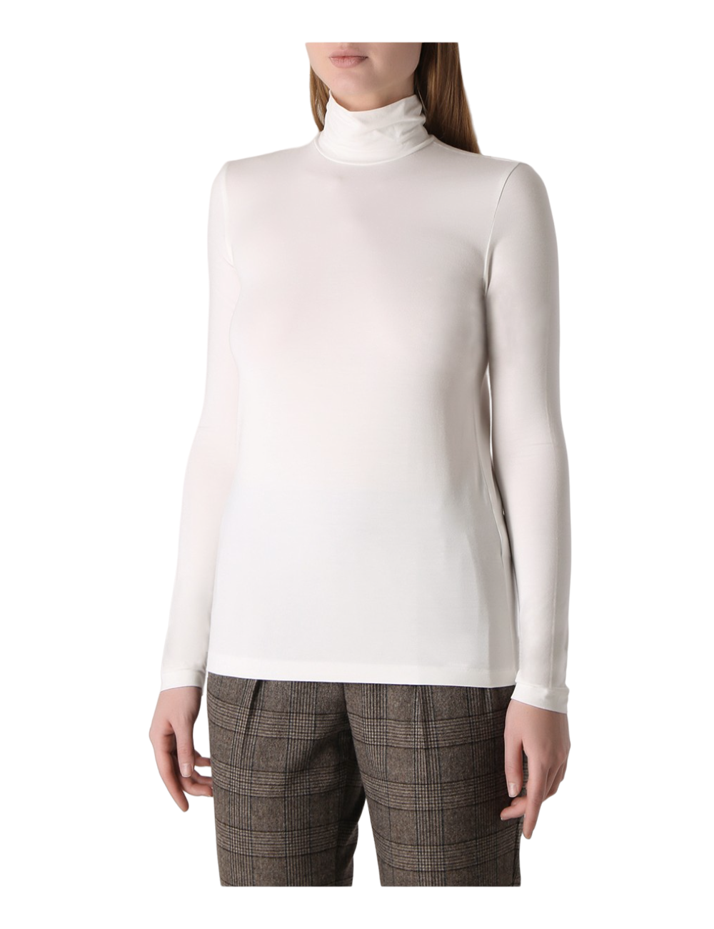 GRAN SASSO Mezzo Collo Bianco Elasticizzato