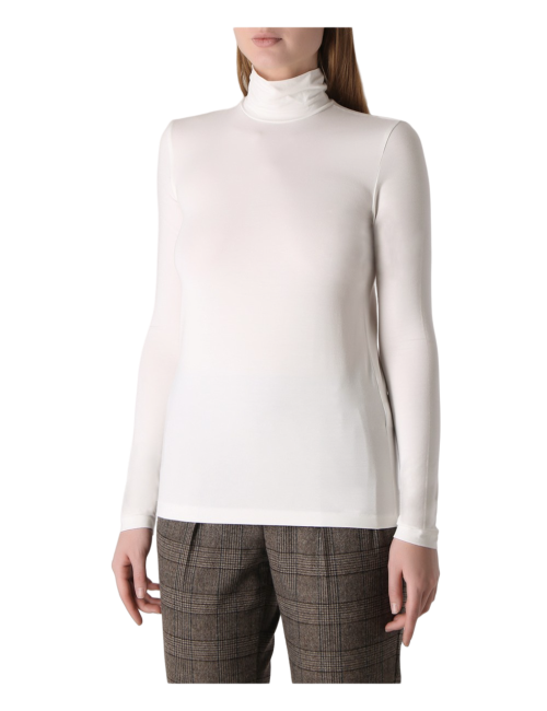 GRAN SASSO Mezzo Collo Bianco Elasticizzato