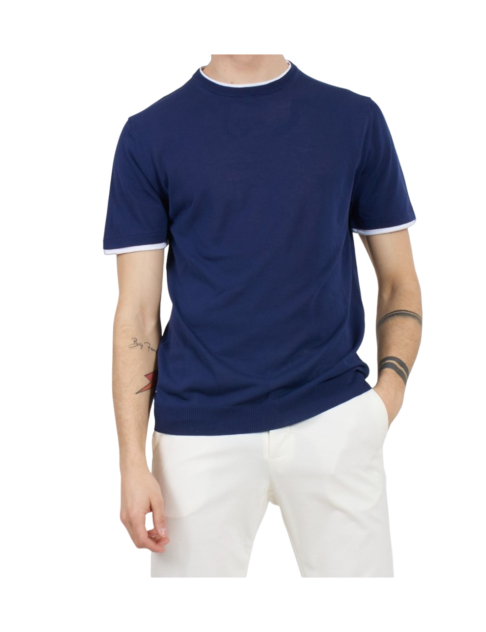 DANIELE FIESOLI Maglia Girocollo Orlo A Costine