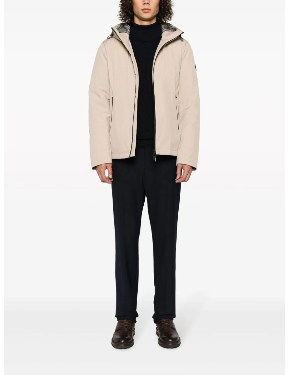 Giubbino bianco panna trapuntato