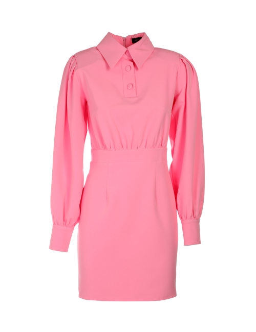 Abito rosa con colletto