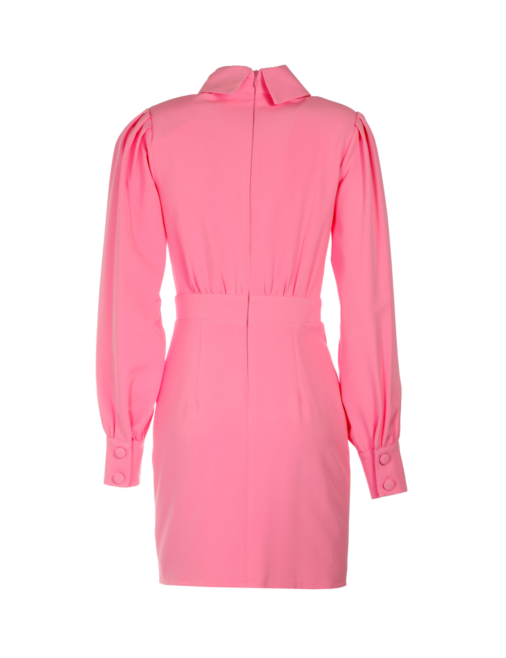 Abito rosa con colletto
