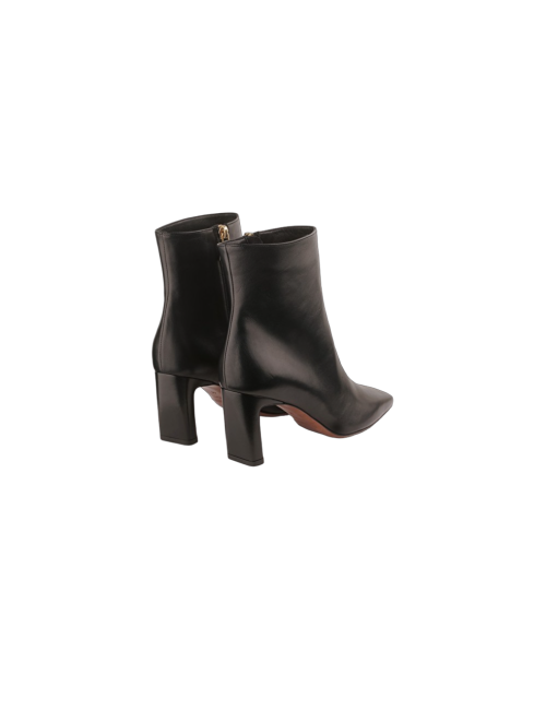 Tronchetto Nero In Pelle