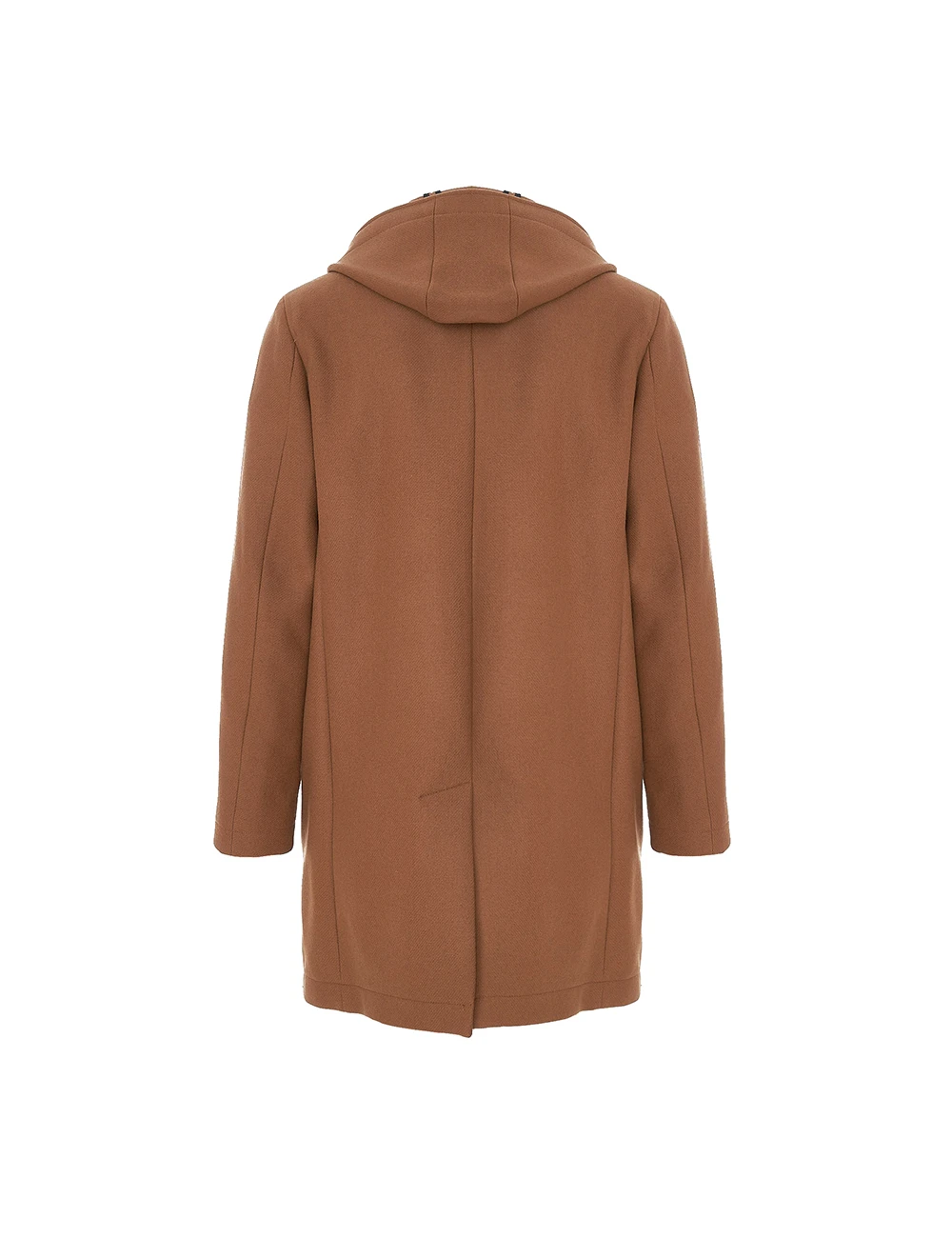 Cappotto color terra con tasconi