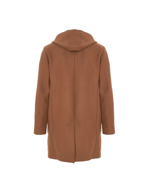 Cappotto color terra con tasconi