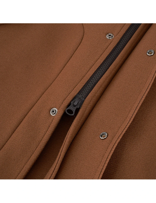 Cappotto color terra con tasconi