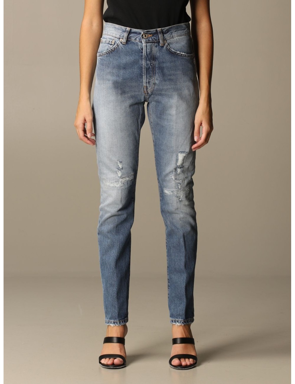 Jeans Nina vita alta con strappi