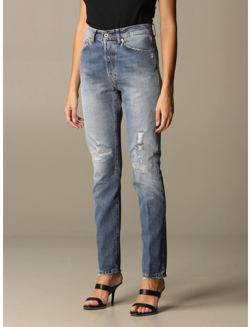 Jeans Nina vita alta con strappi