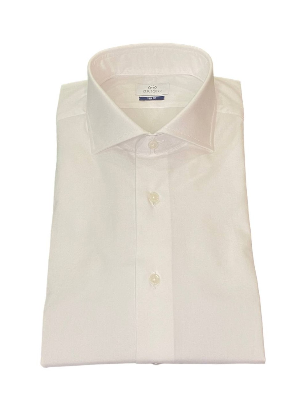 Camicia a tinta unita bianca