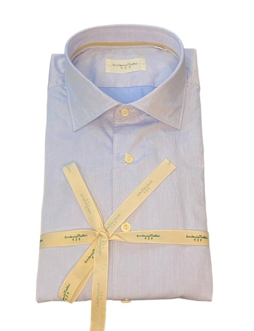 Camicia azzurra in cotone