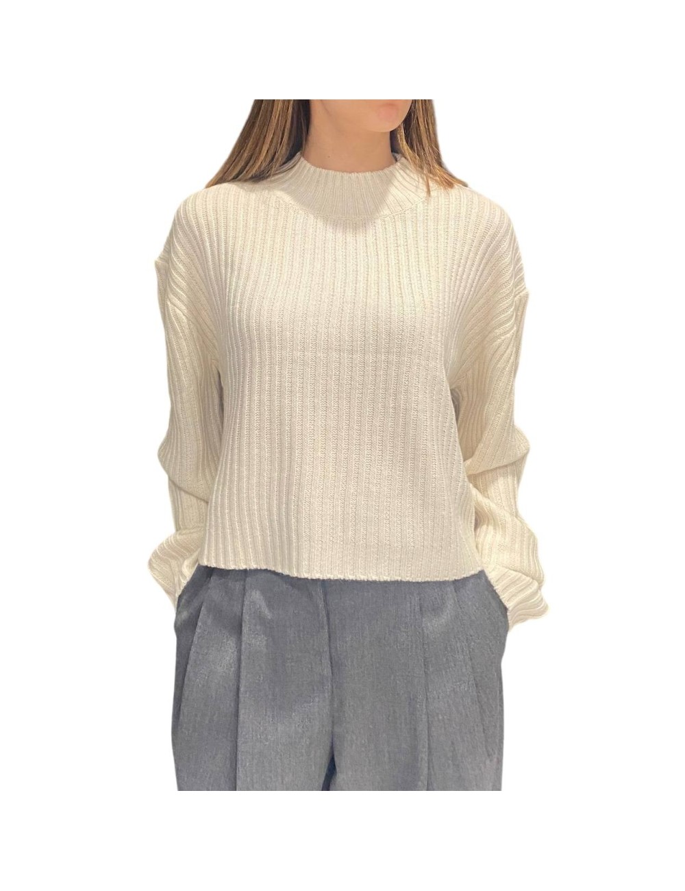 Maglia mezzo collo oversize