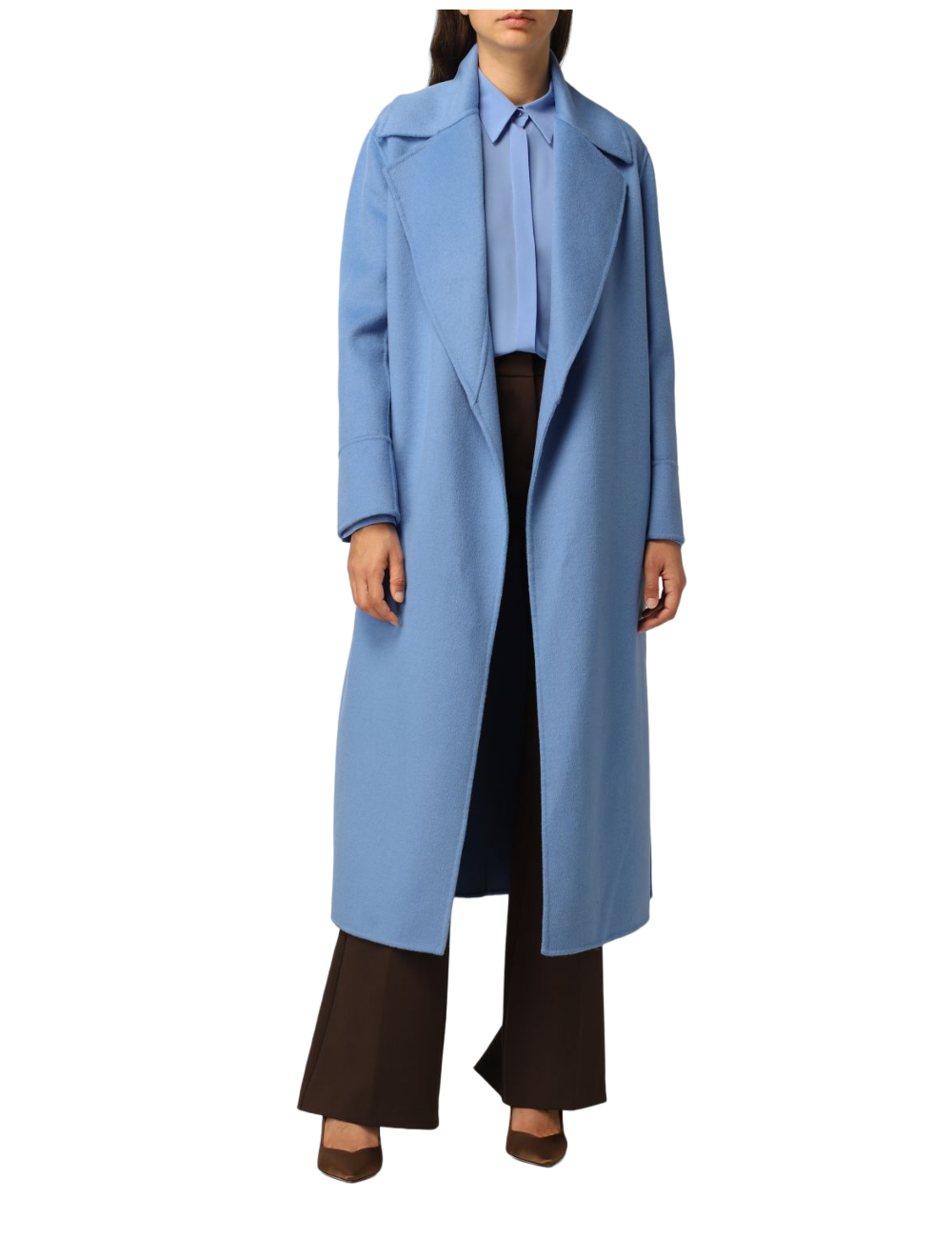 Cappotto lungo con cintura