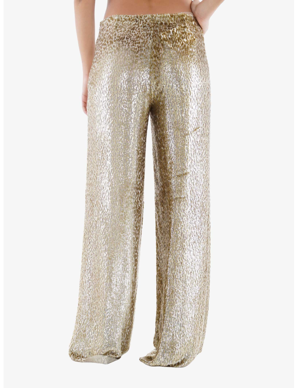 Pantalone ampio in oro