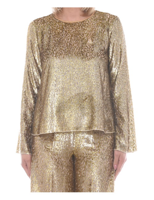 Maglia stampata in oro