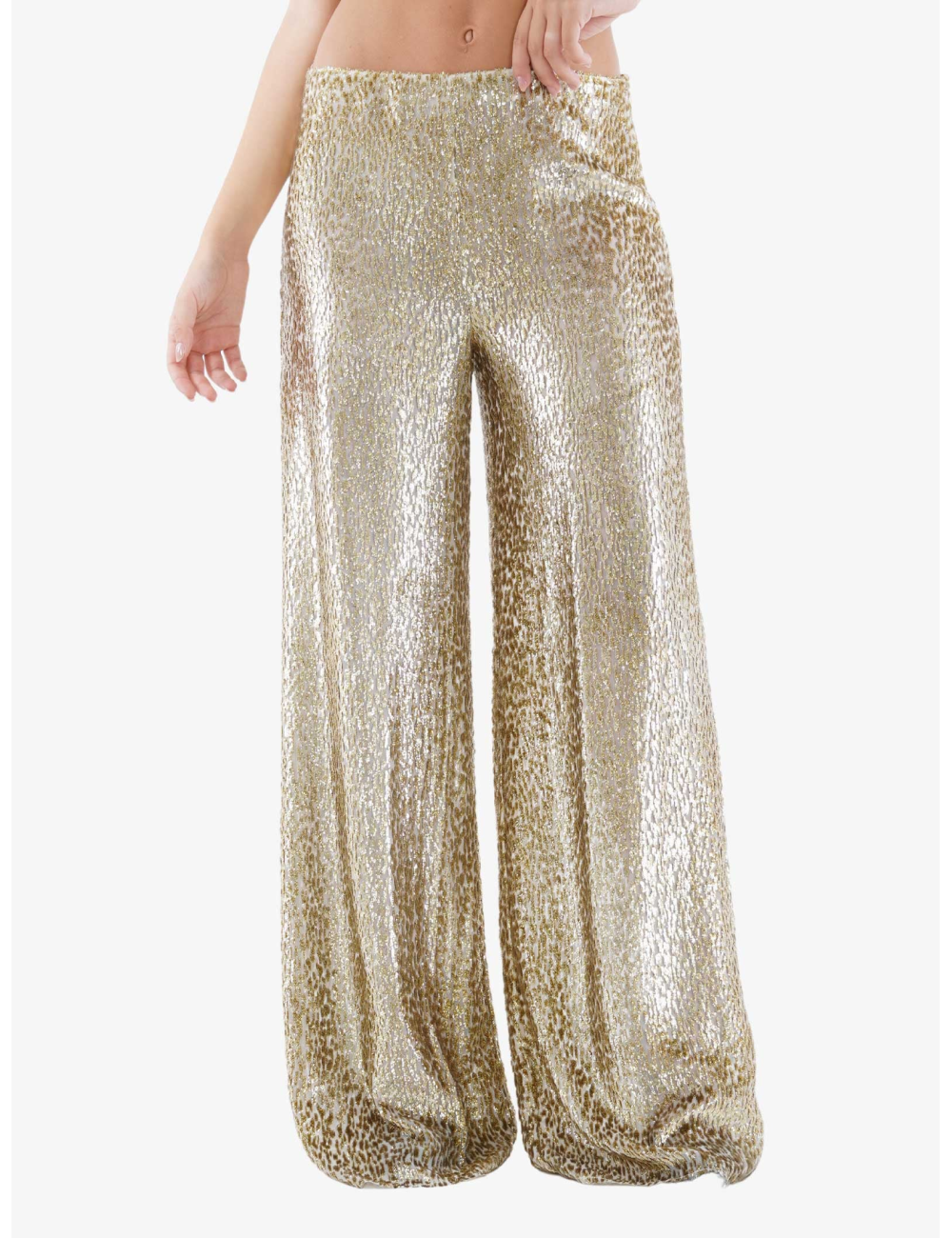 Pantalone ampio in oro