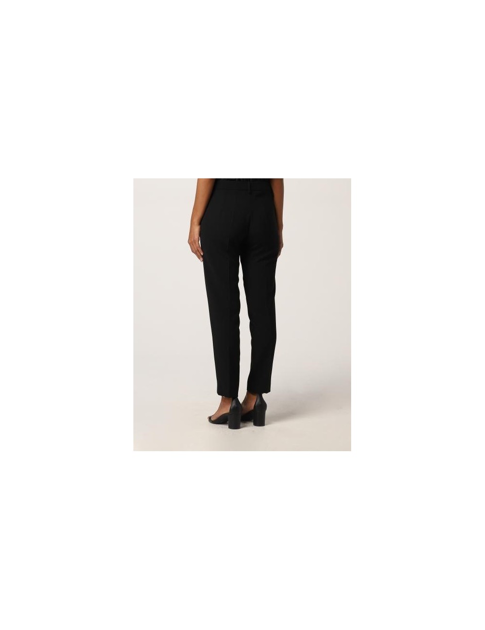 SIMONA CORSELLINI Pantalone Nero Croppato