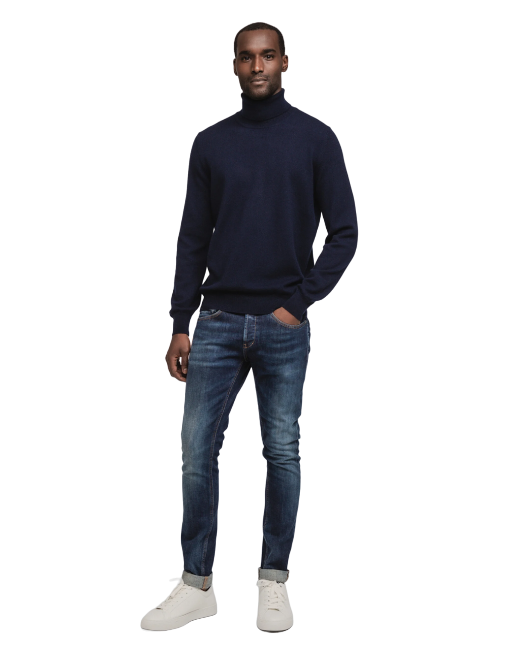 Collo alto in cashmere