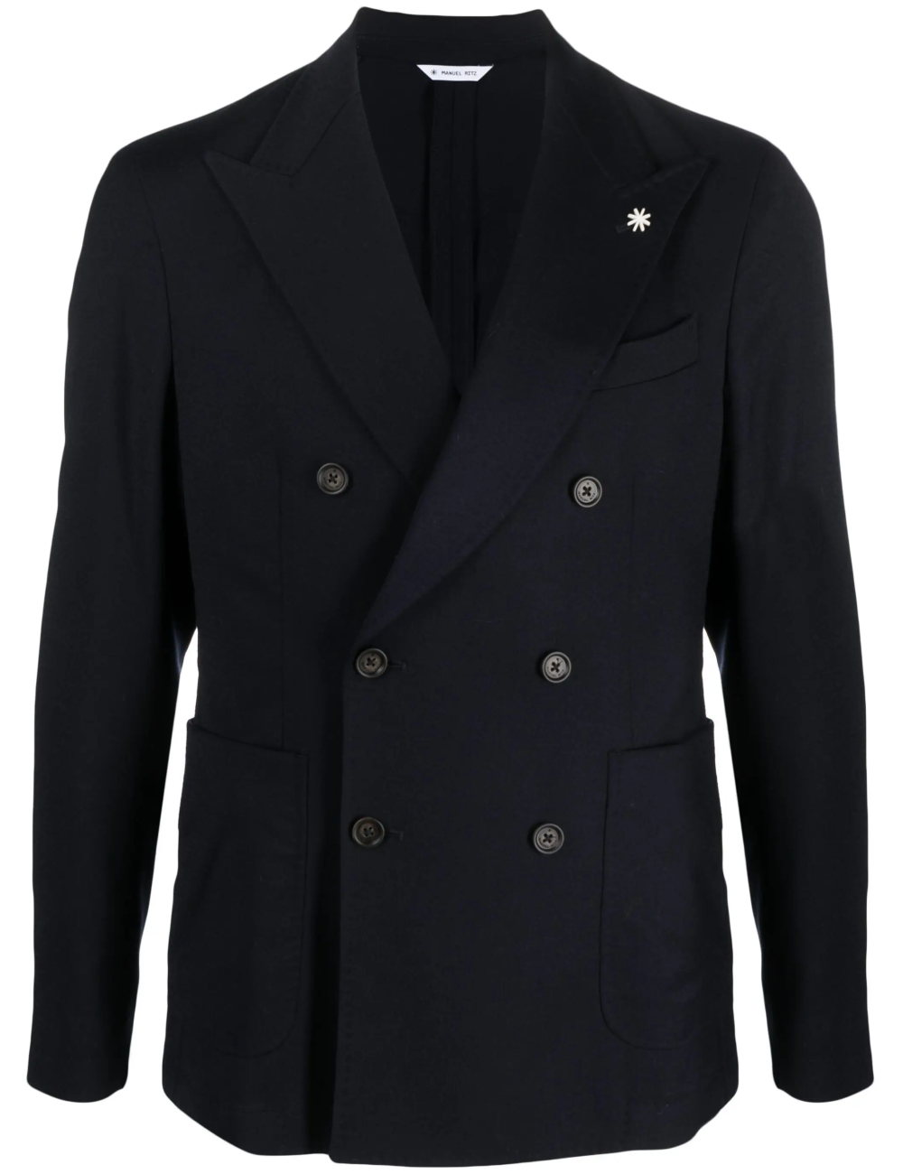 Giacca Doppiopetto Con Pochette