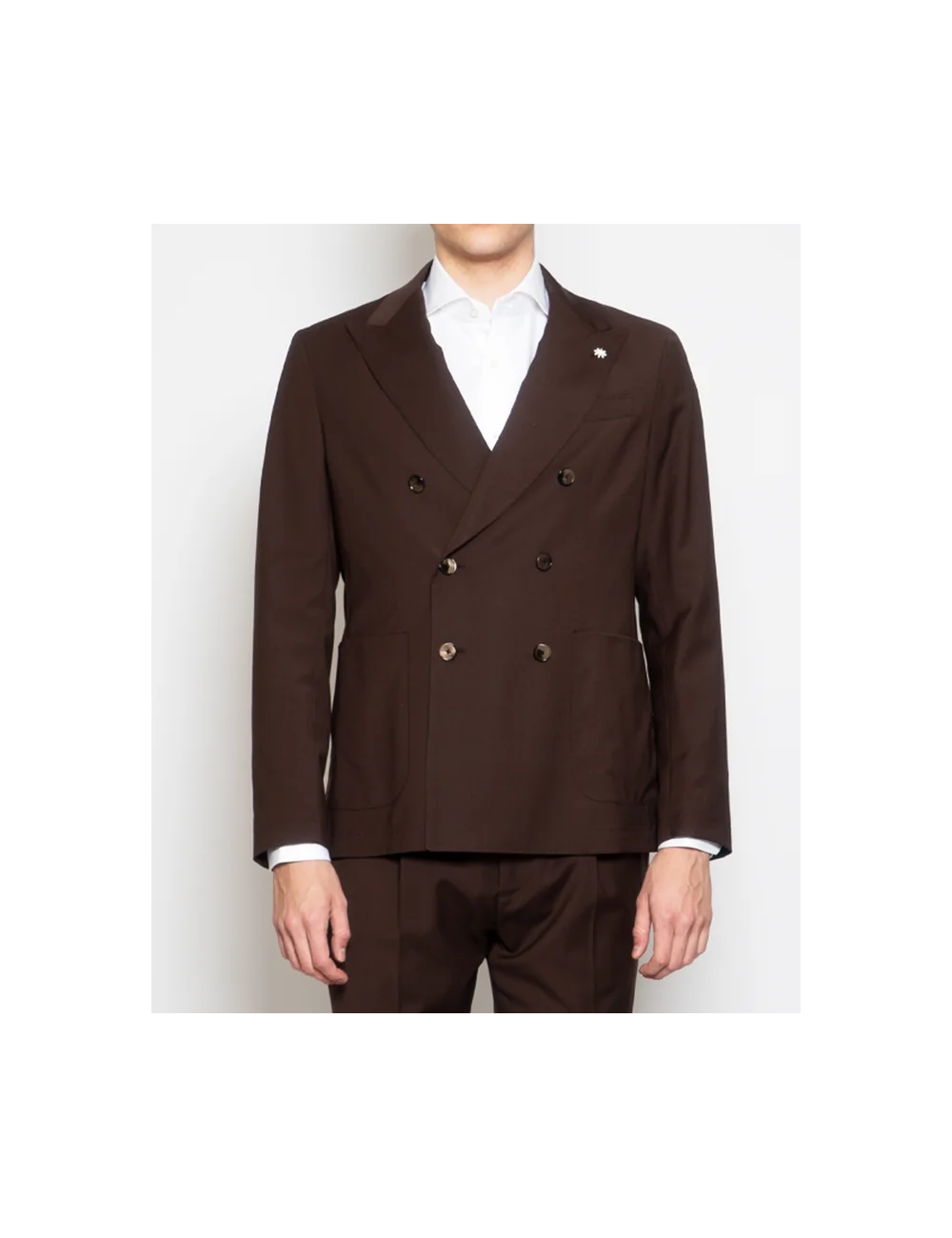 Giacca Doppiopetto Con Pochette