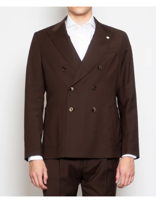 Giacca Doppiopetto Con Pochette