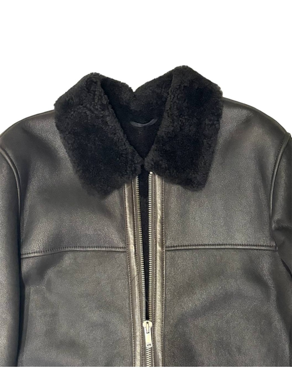 Montone Marrone Con Zip