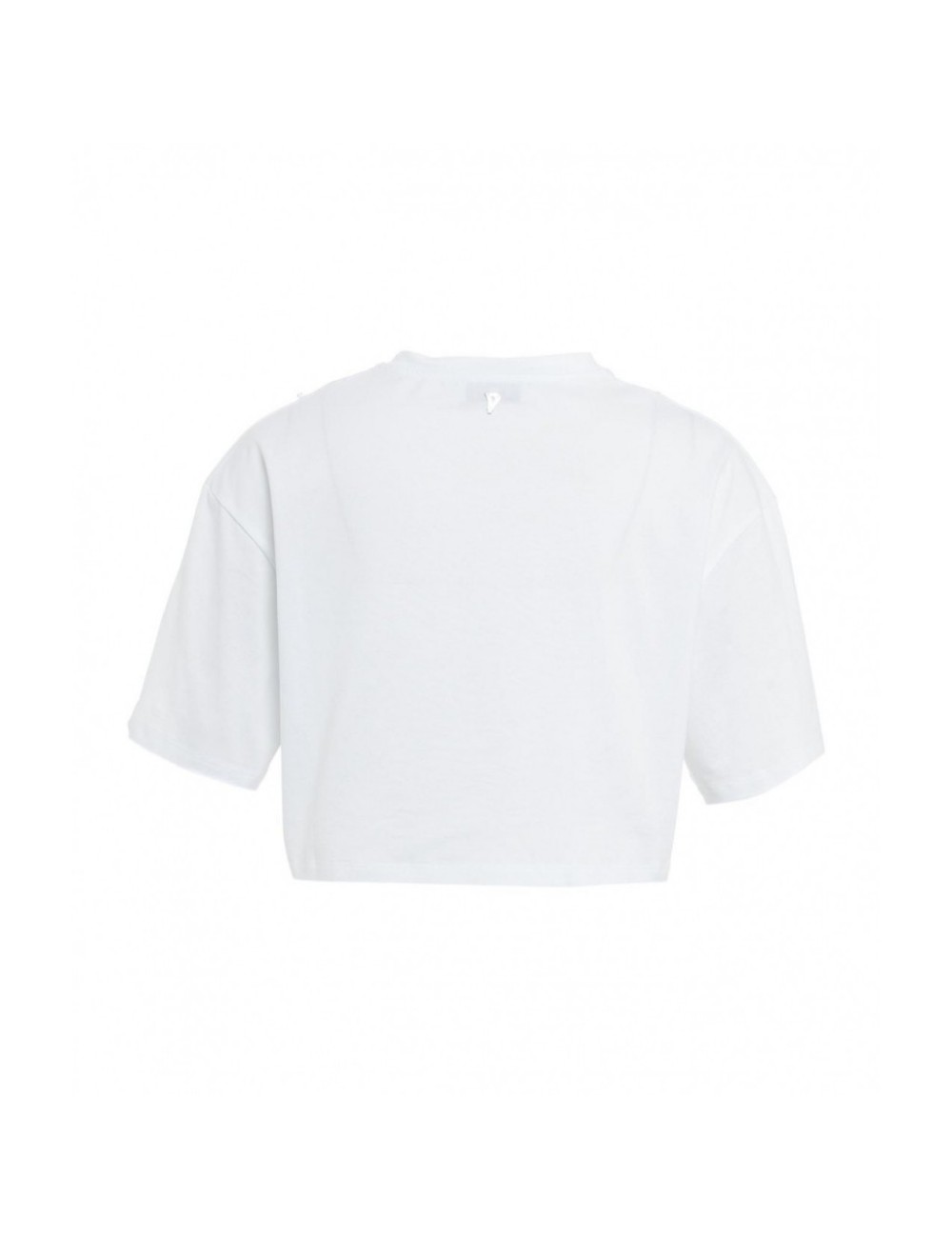 T-shirt corta con strass