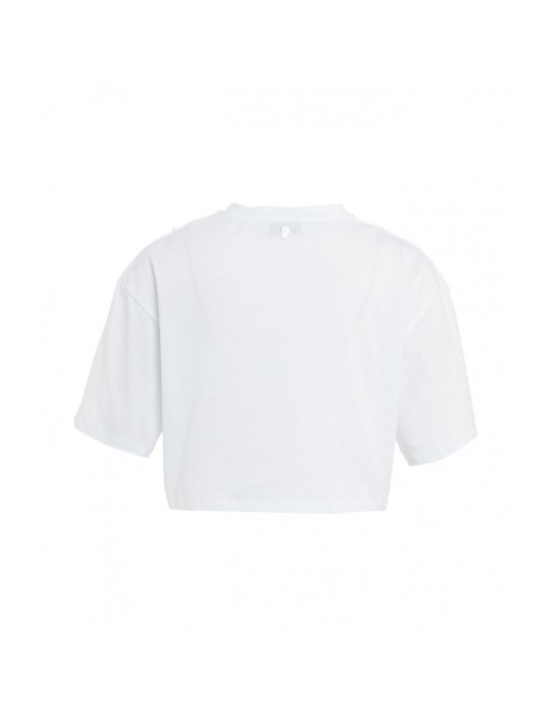 T-shirt corta con strass