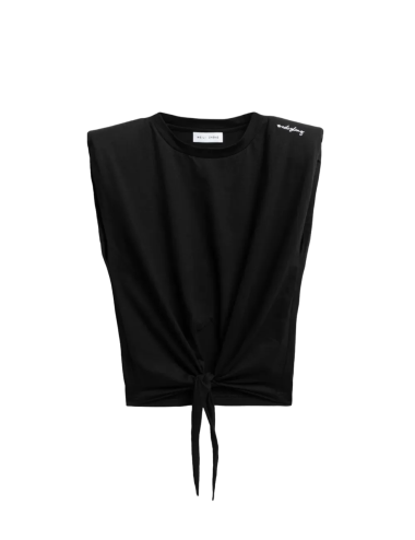 T-shirt smanicata con spalline