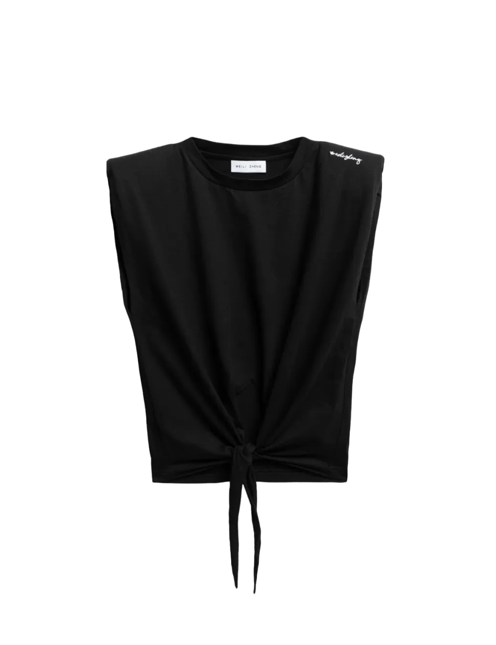 T-shirt smanicata con spalline