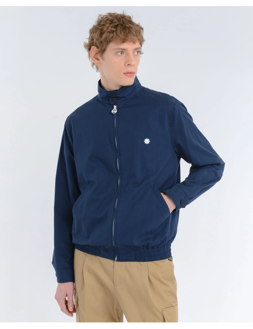 Giubbino blu in cotone