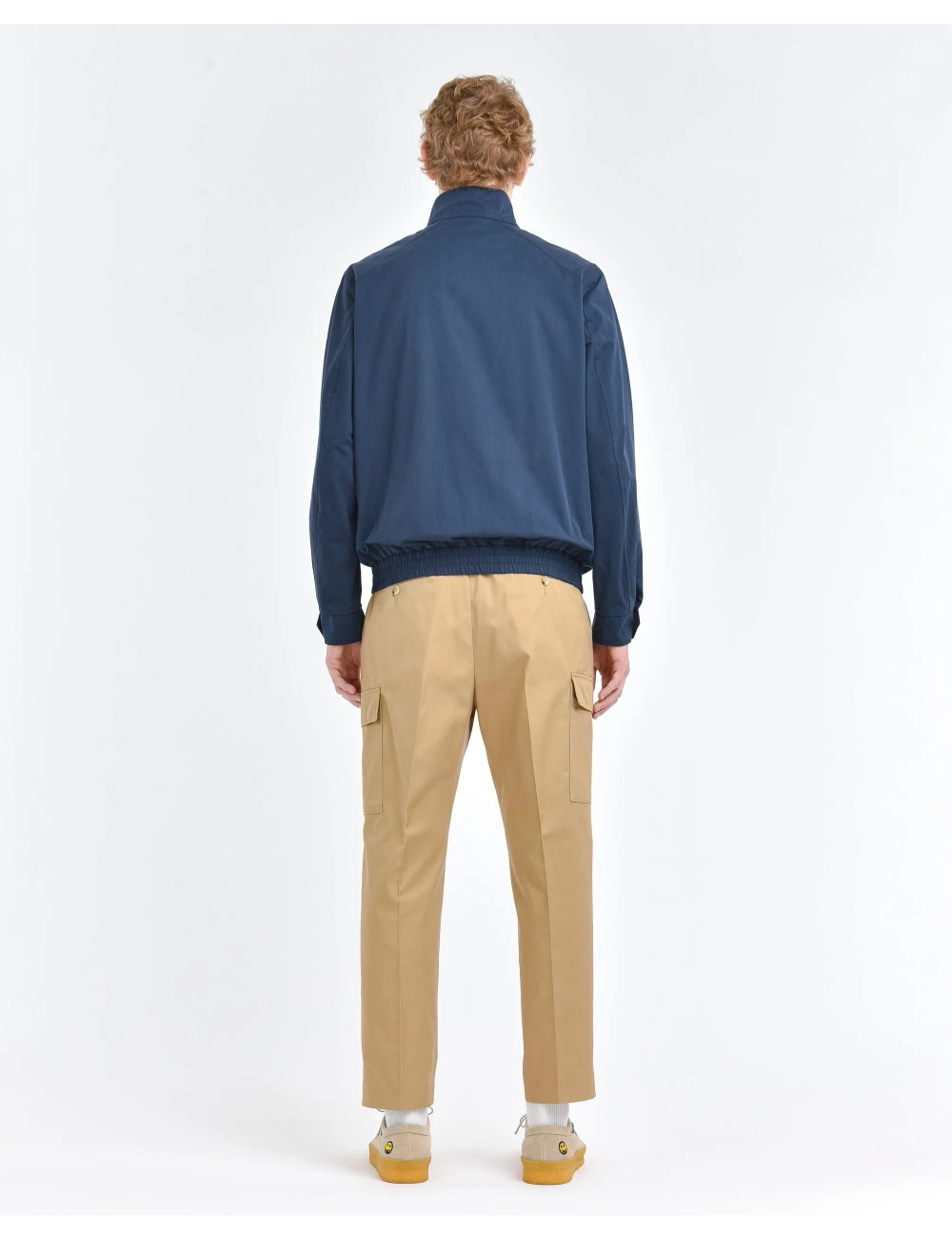 Giubbino blu in cotone