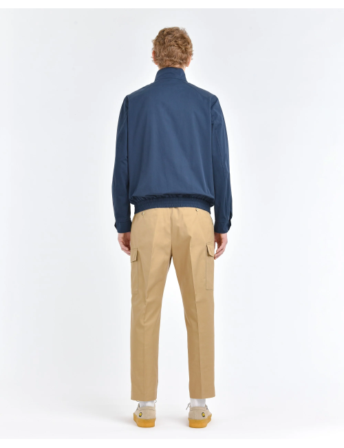 Giubbino blu in cotone