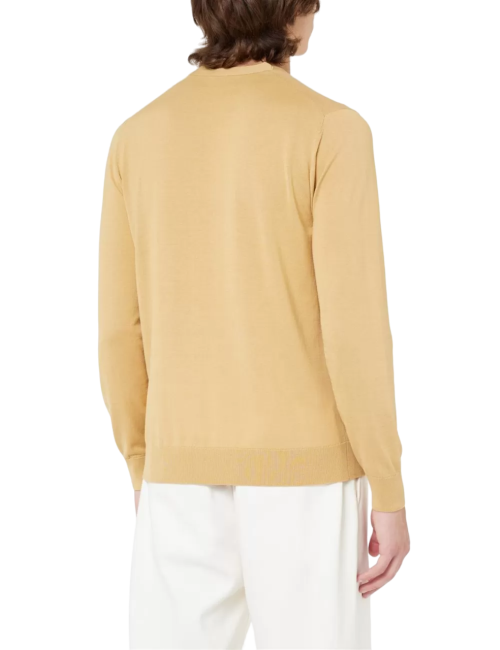 Girocollo senape in cotone