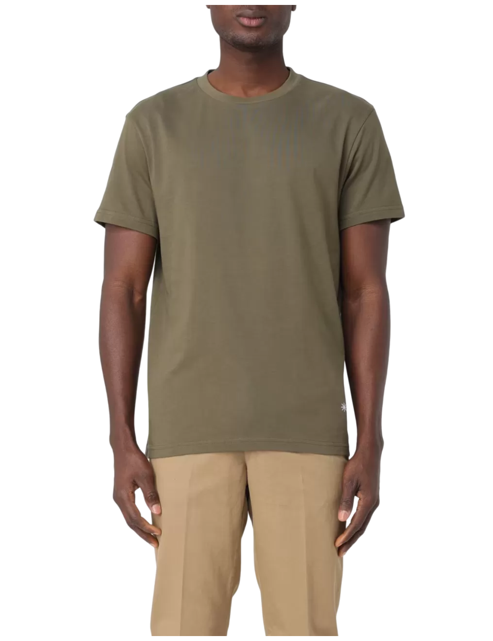 T-shirt verde in cotone
