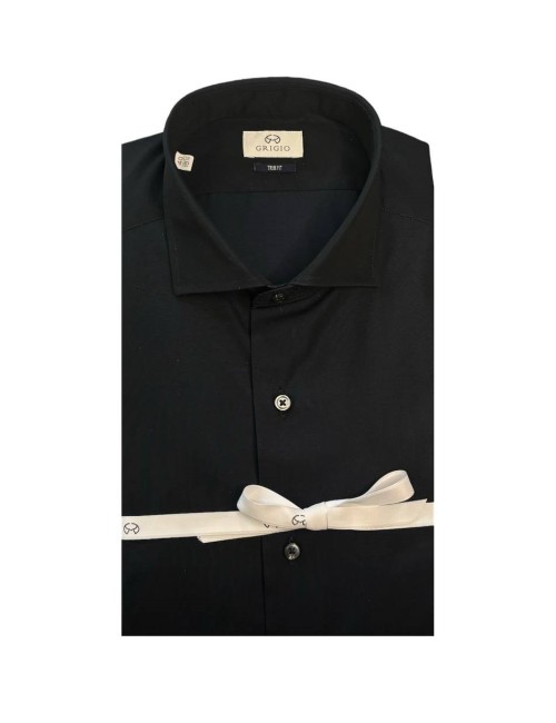 Camicia blu notte in cotone