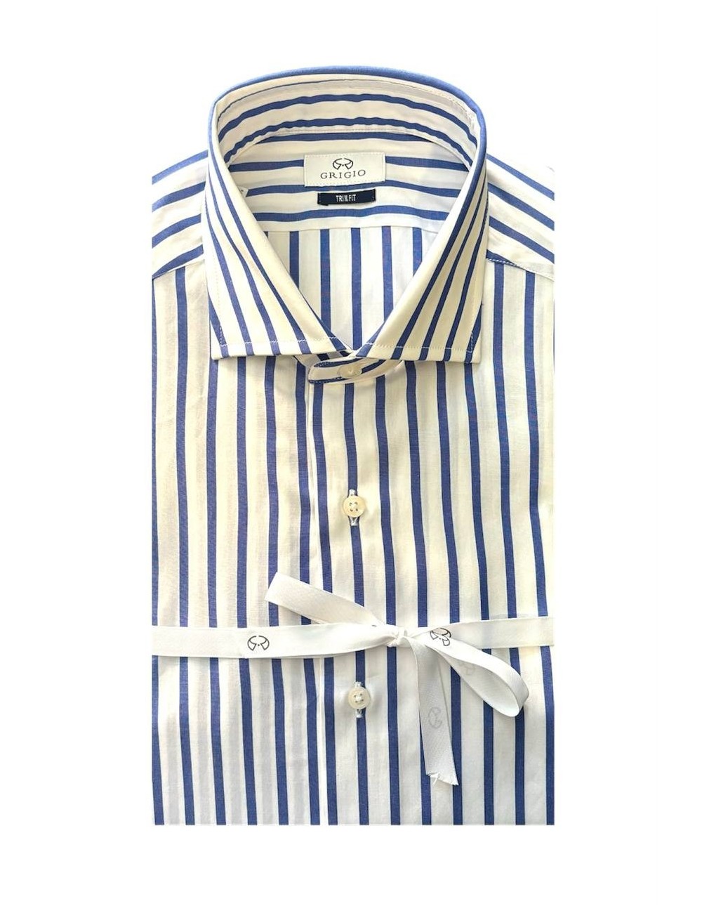 Camicia con riga in cotone